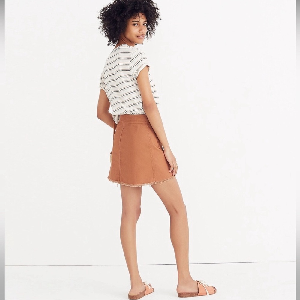 Madewell High-Waist Snap Skirt